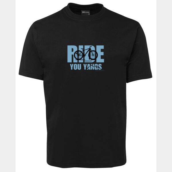 YOU YANGS MTB Cotton Tee - unisex (up to 10/11XL in black) Thumbnail